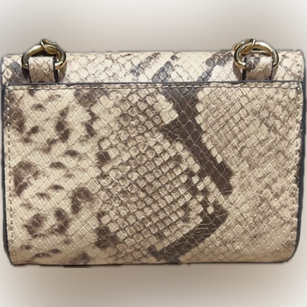 Chic Python Snakeskin Print Wallet On Chain - Picture 3 of 4